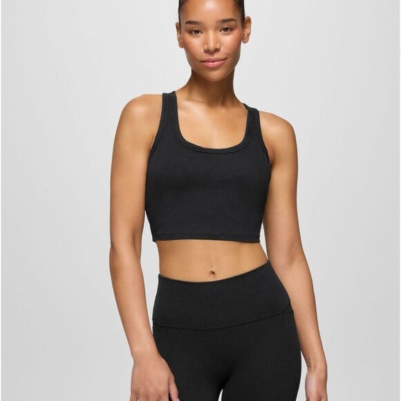 PRANA Heavana™ Racerback Bralette size M charcoal nwt - Picture 1 of 10